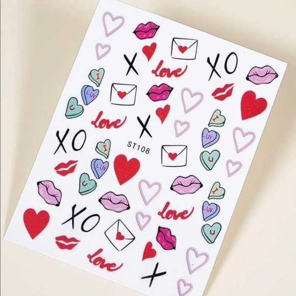 Valentines Day Press On Nail Tabs - Picture 2 of 8